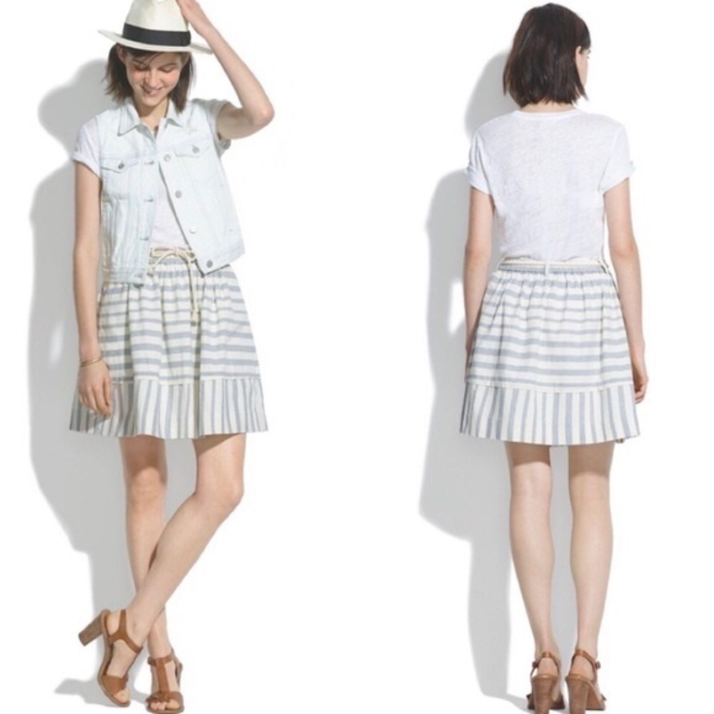 Madewell Dock Stripe Skirt